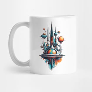 Futuristic Elegance: Minimalist Marvels Mug